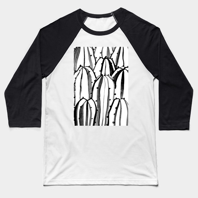 Cacti #3 Baseball T-Shirt by juliealex